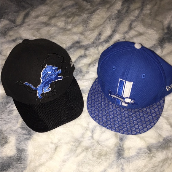 Bundle of 2 Detroit Lions 🦁🏈 hats - Picture 1 of 8